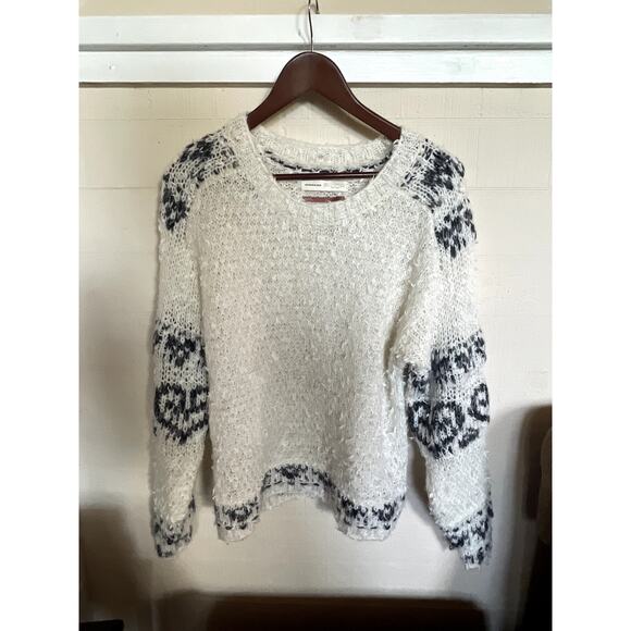 Anthropologie PILCRO Petra Sweater Size XS FLUFFY COZY FAIR AISLE - Picture 4 of 7
